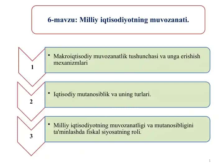 Iqtisodiy muvozanat