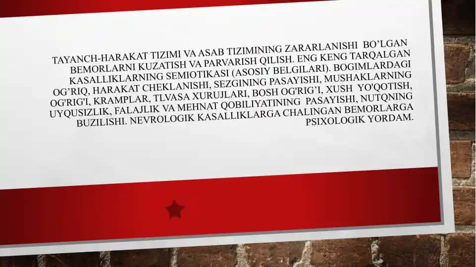 Tayanch-harakat tizimining zararlanishi