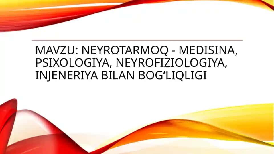 Sun’iy intellektning amaliy sohalarda qo‘llanishi