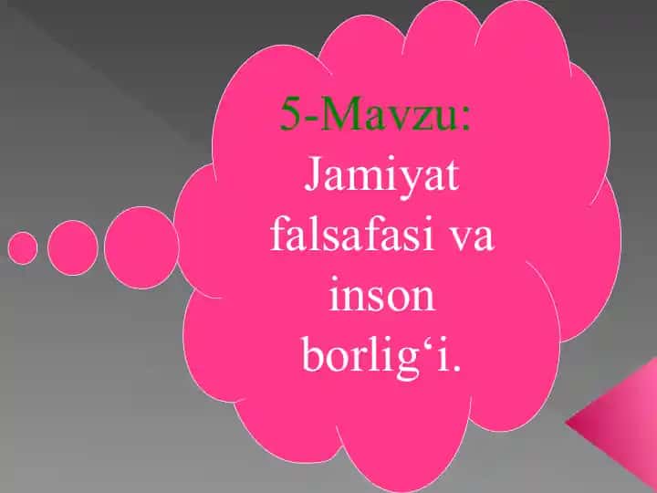Jamiyat falsafasi va inson borligi