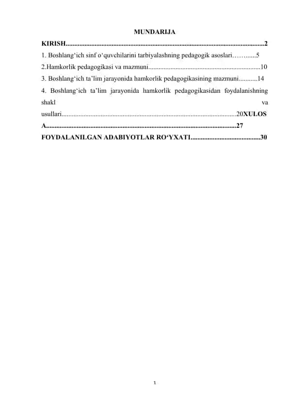 Boshlang‘ich sinf o‘quvchilarini tarbiyalashning pedagogik asoslari