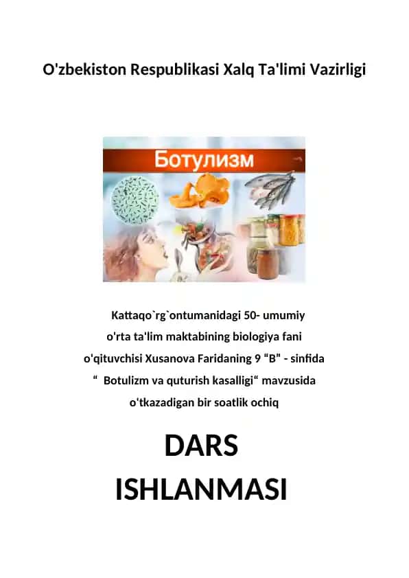 Botulizm va quturish kasalligi