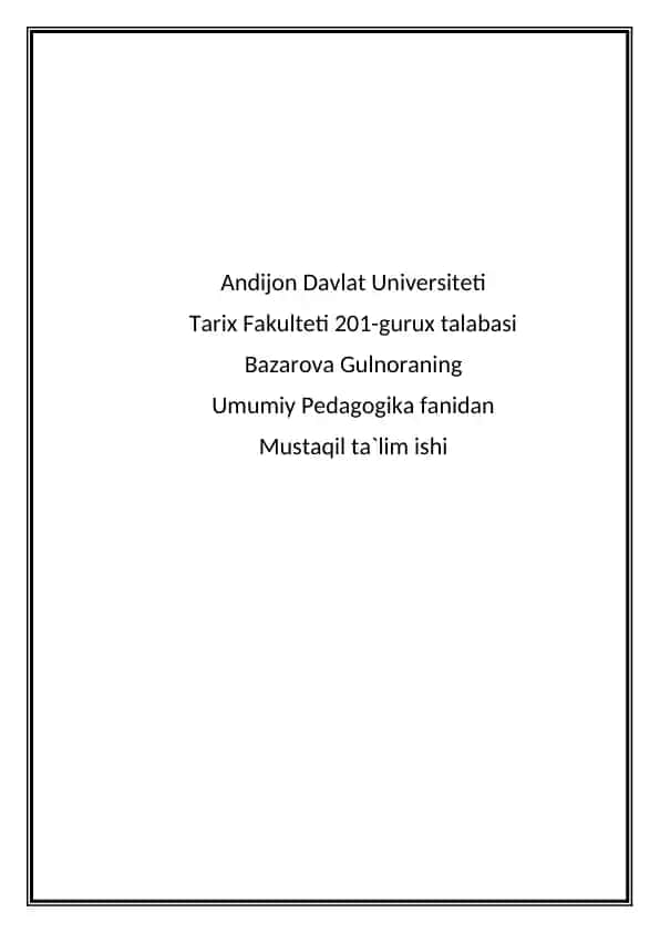 Ta’lim Tizimi Ustuvorligi