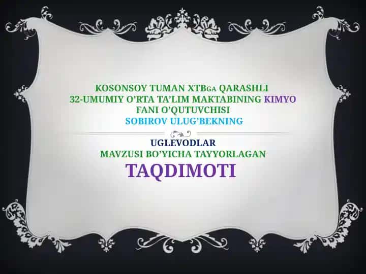 Uglevodlar