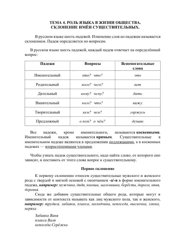 Роль языка в жизни общества