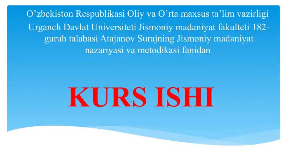 Jismoniy tarbiya metodikasi