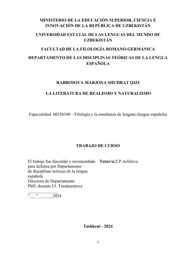 La literatura de Realismo y Naturalismo