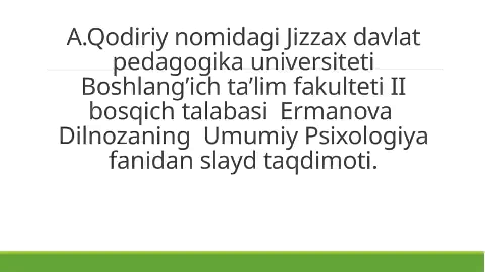 Xotira turlari va uning jarayonlari