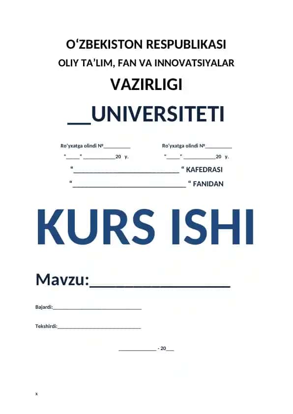 Kurs ishi: Uzoqlashuvchi qatorlarni jamlash