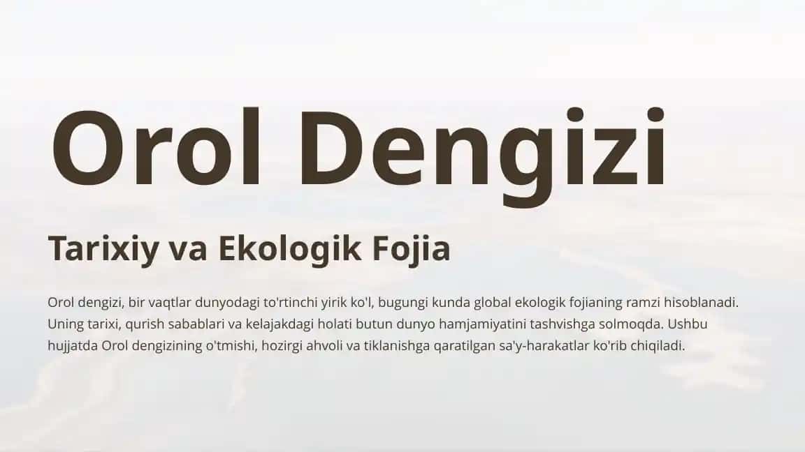 Orol Dengizi