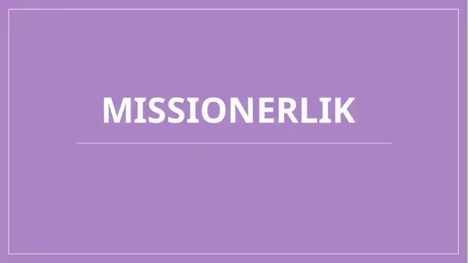 MISSIONERLIK