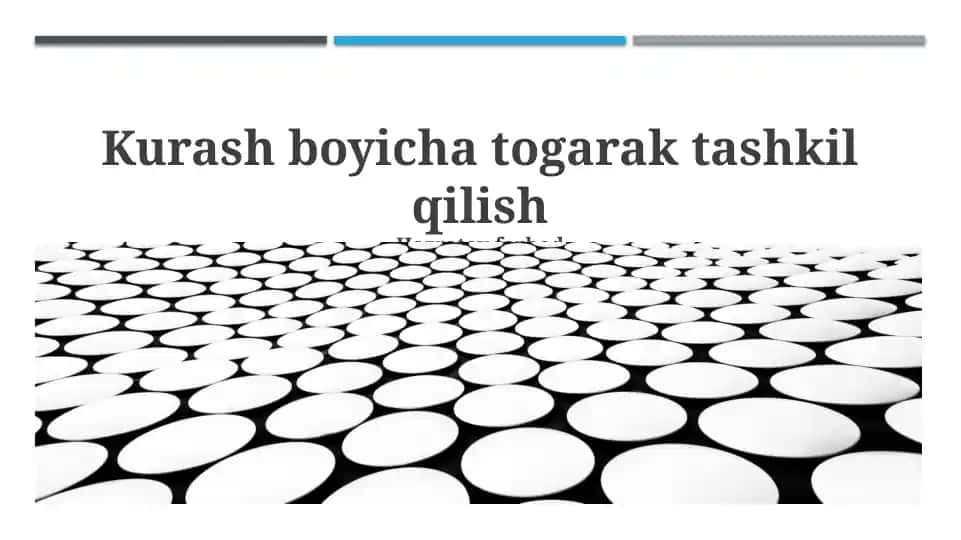 Kurash bo‘yicha to‘garak tashkil qilish