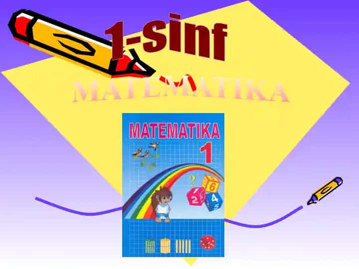 1-sinf MATEMATIKA GURUHLAR SONLAR AYTING