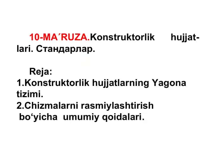Konstruktorlik hujjatlari