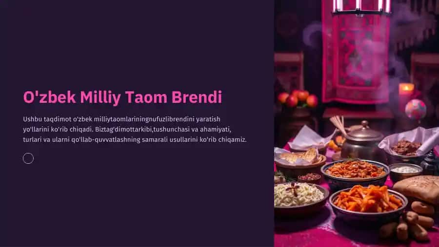 O'zbek Milliy Taom Brendi