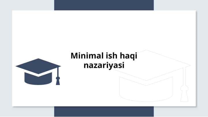 Minimal ish haqi nazariyasi