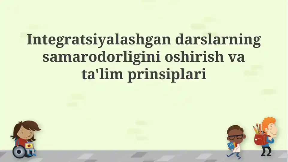 Integratsiyalashgan darslar