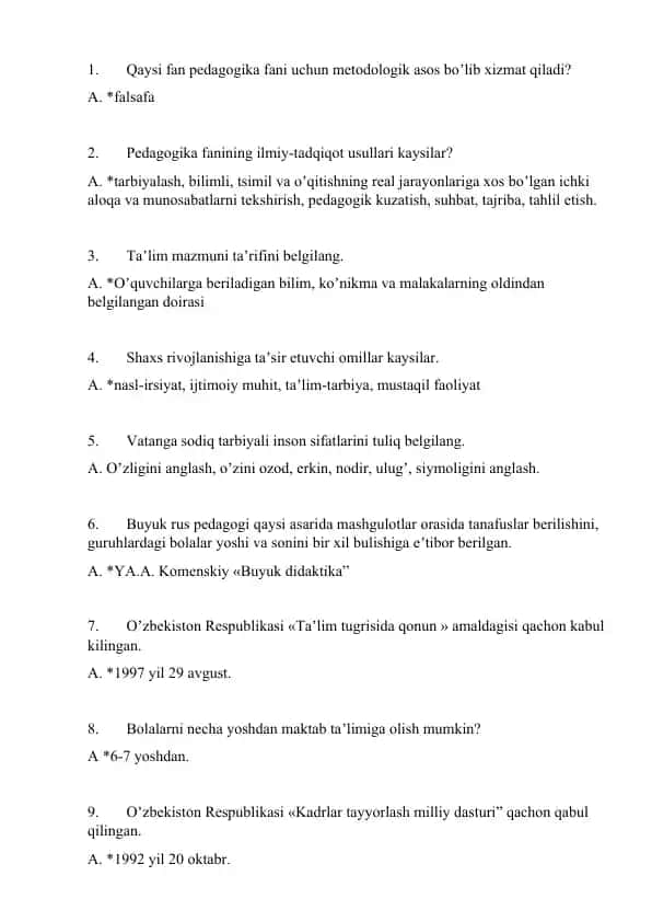 Oʼzbekiston Respublikasi "Taʼlim tugrisida qonun"