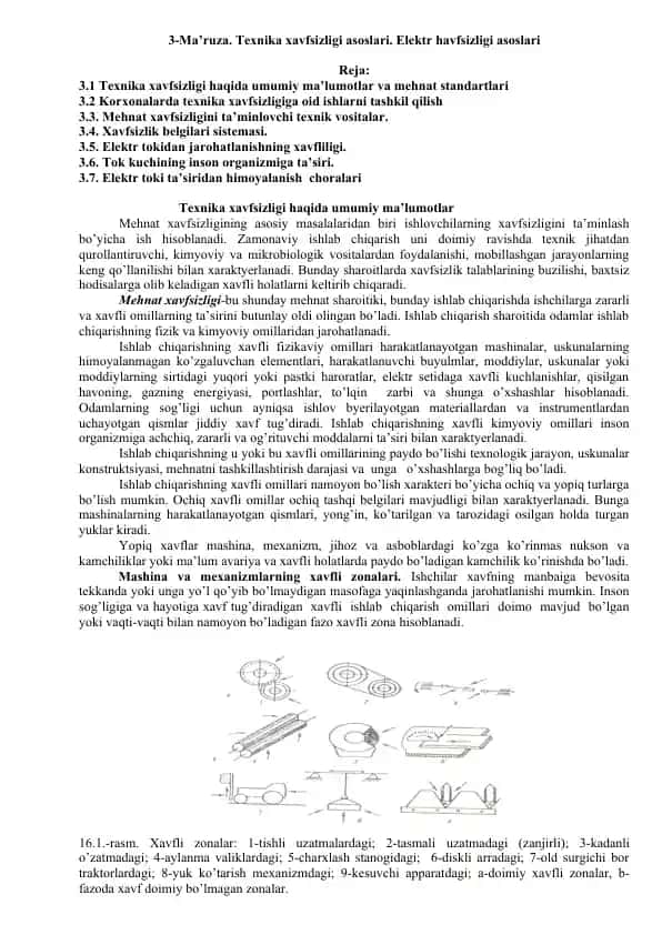 Texnika xavfsizligi asoslari