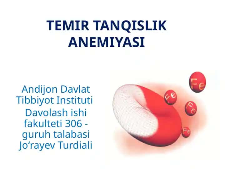 Temir Tanqislik Anemiyasi