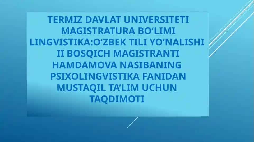 Individualbilingvizmning asosiy turlari