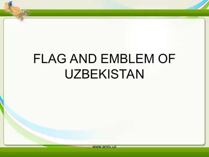 Flag and Emblem of Uzbekistan
