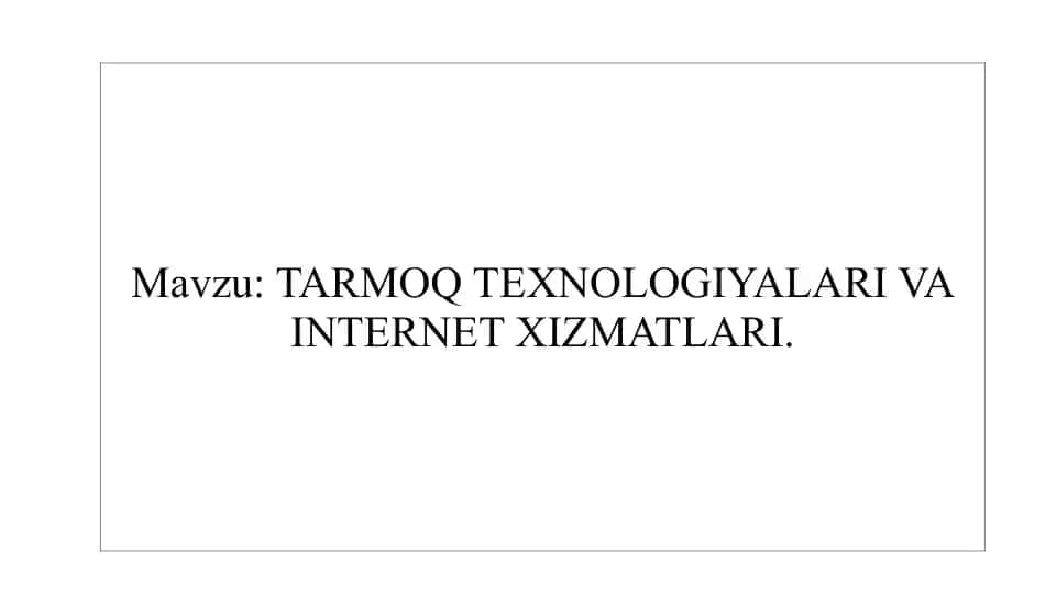 Internet Manzillash