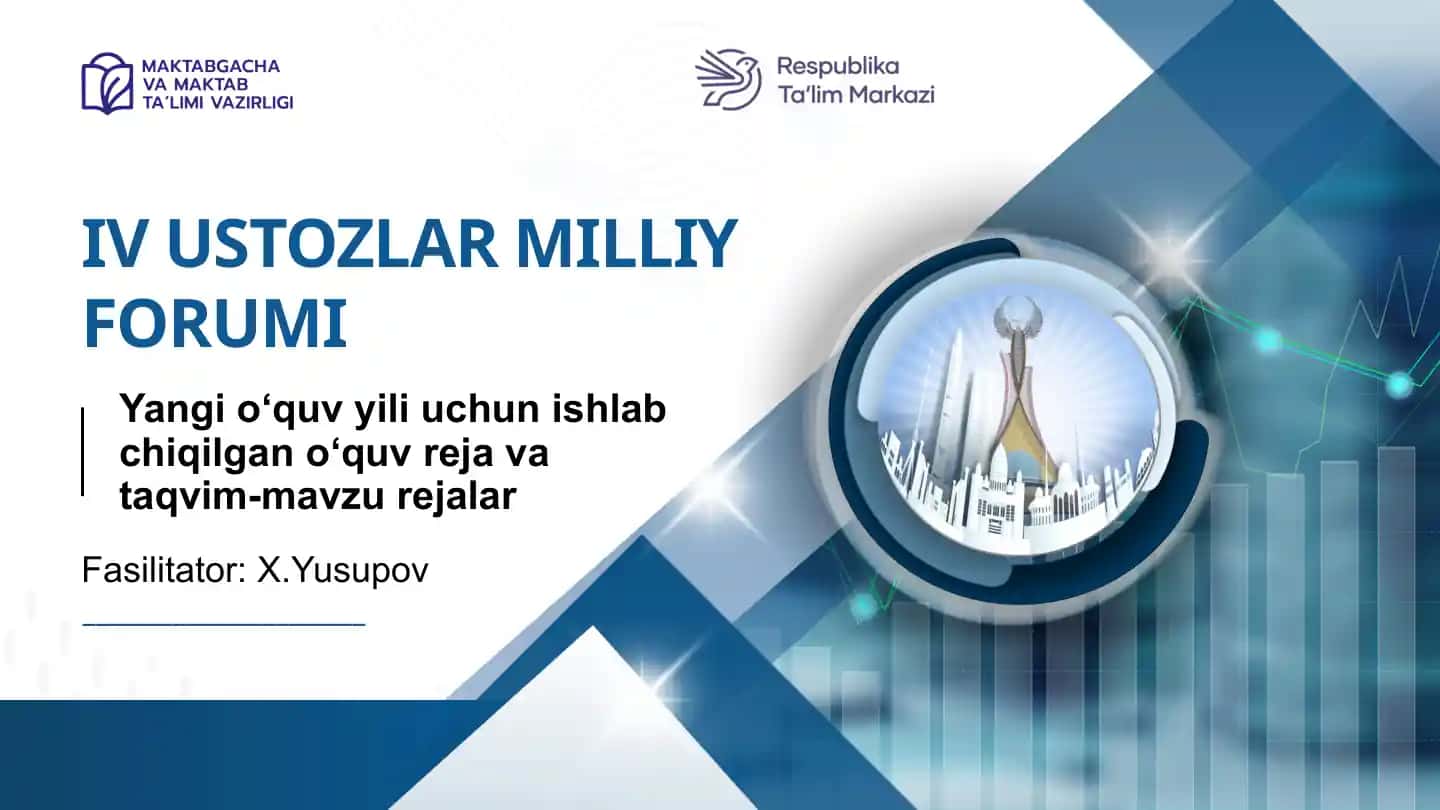Yangi o‘quv yili uchun ishlab chiqilgan o‘quv reja va taqvim-mavzu rejalar