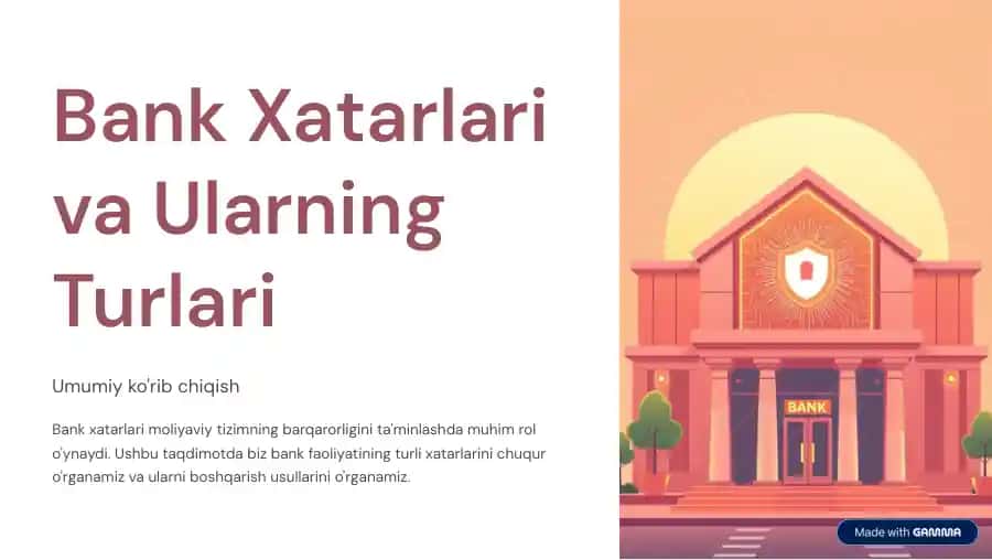 Bank Xatarlari