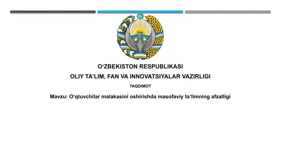 Masofaviy Ta'lim Platformalari