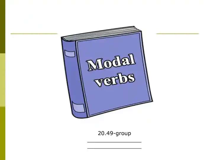 Modal Verbs