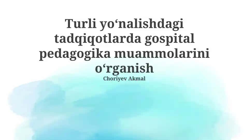 Tibbiy Xatolar Tahlili
