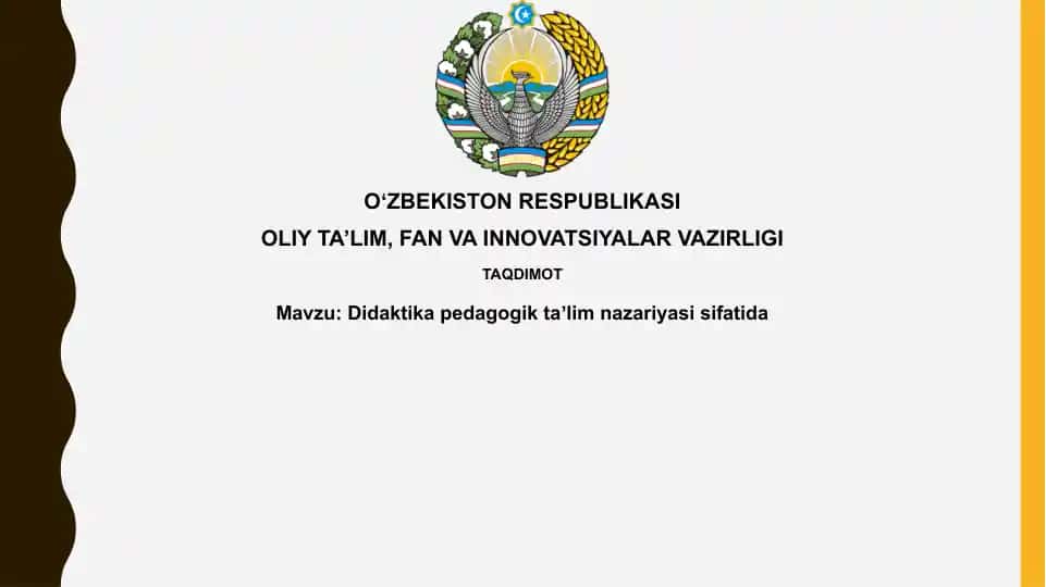 Didaktika: Pedagogik ta'lim nazariyasi sifatida