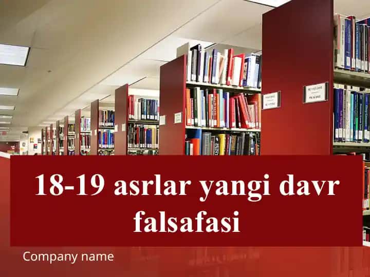 18-19 asrlar yangi davr falsafasi