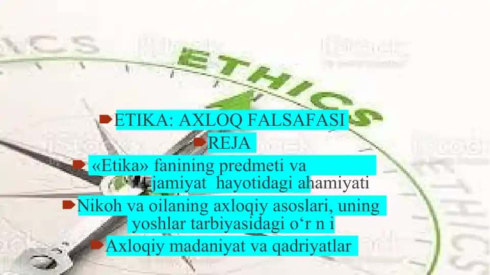 Etika: Axloq falsafasi