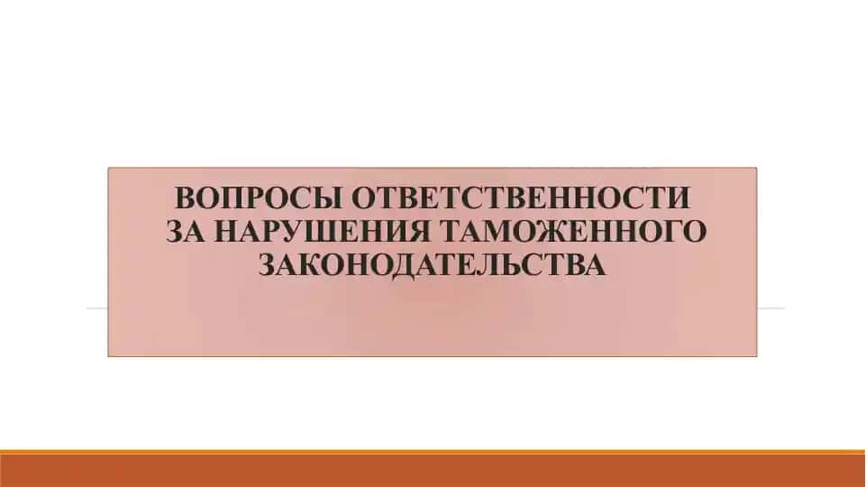 Принципы перемещения товаров через таможенную границу