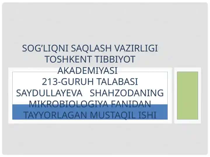 Autoimmun kasalliklarining kelib chiqishi, kechishi, tashxisi