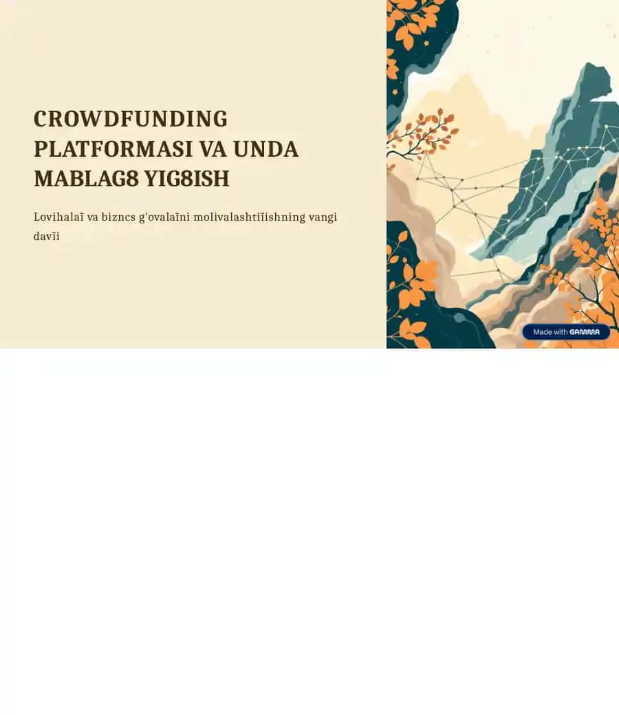 CROWDFUNDING PLATFORMASI