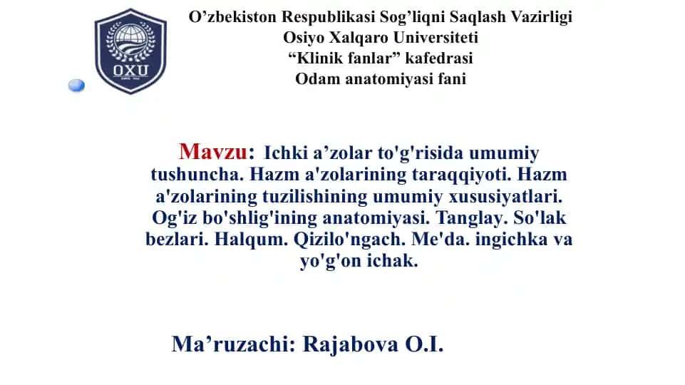 Odam anatomiyasi