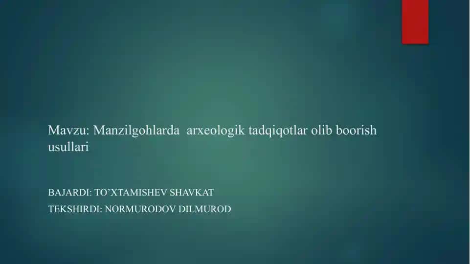 Arxeologik qazish usullari