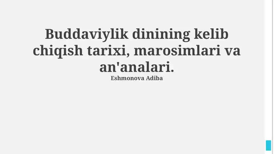 Budda ibodatlari va marosimlari