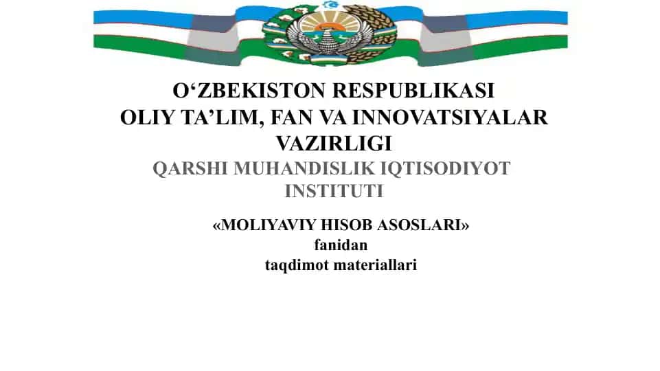 Moliyaviy hisobotlar