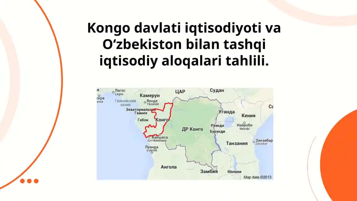 Kongo davlati iqtisodiyoti va Oʻzbekiston bilan tashqi iqtisodiy aloqalari tahlili