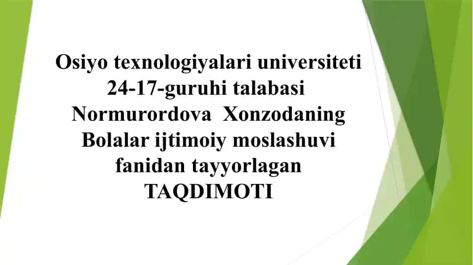 TAQDIMOTI