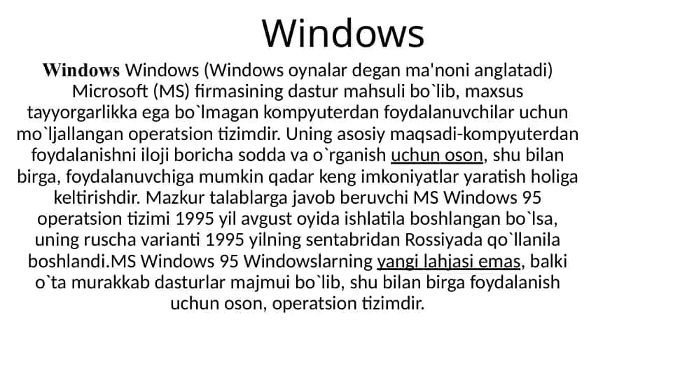 Windows