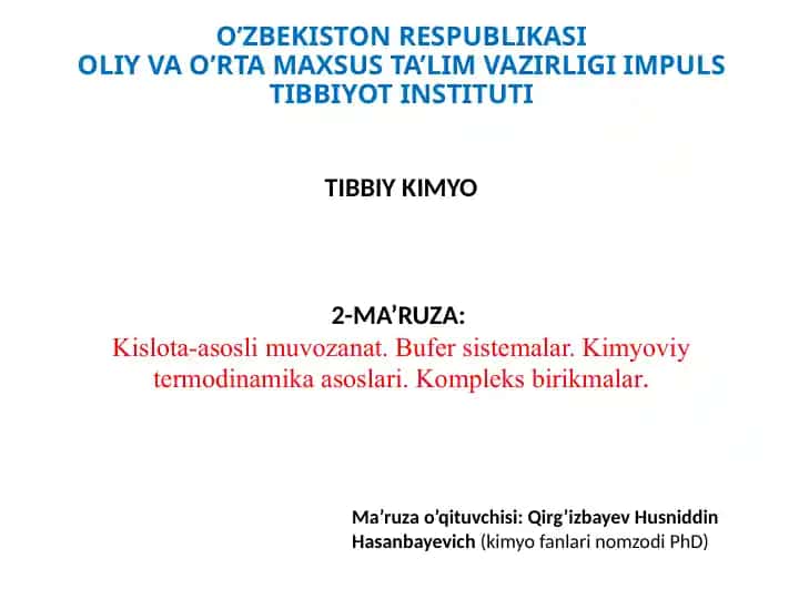 Kislota-asosli muvozanat