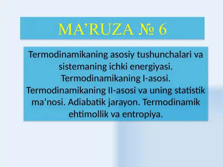 Termodinamika