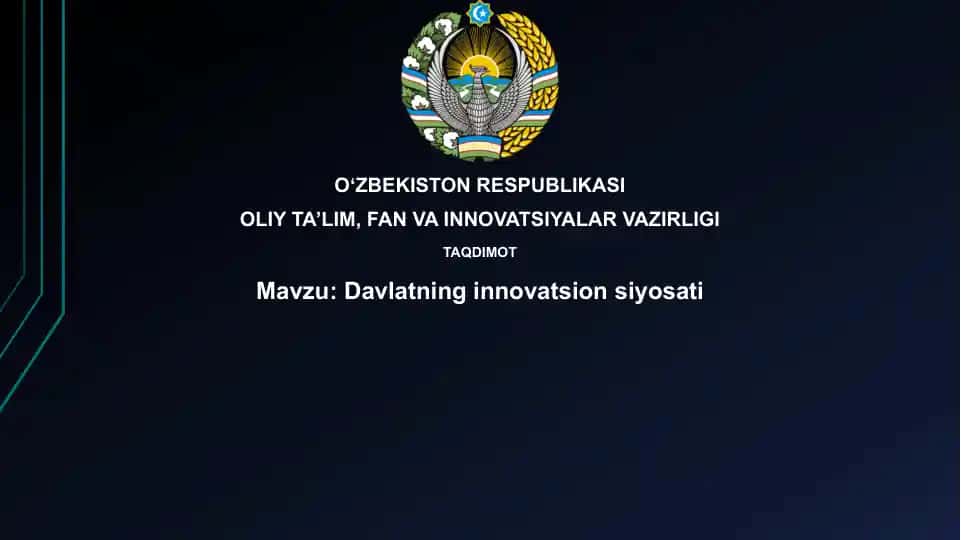 Davlatning Innovatsion Siyosati