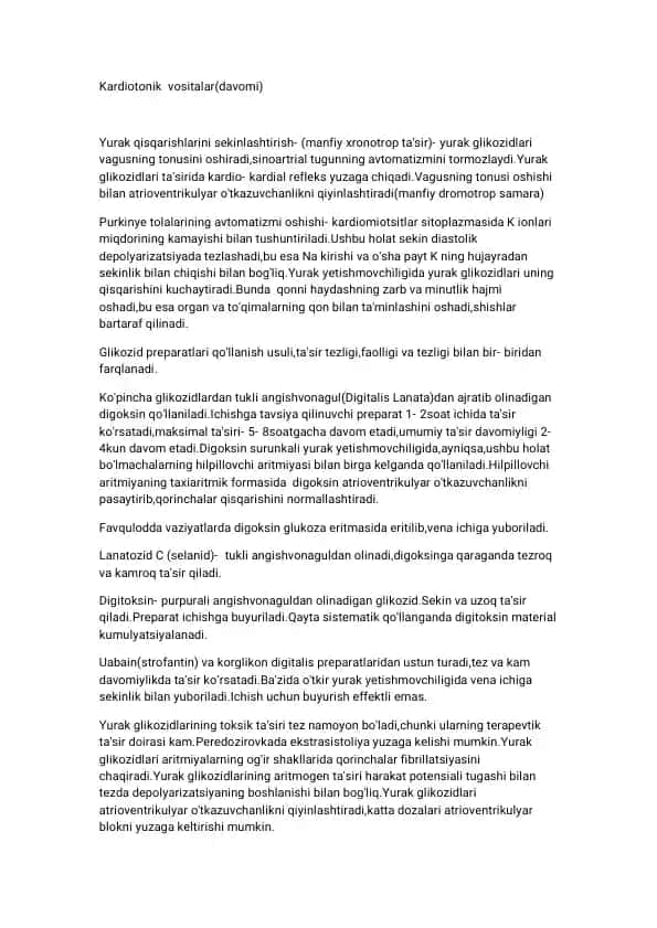 Kardiotonikvositalar