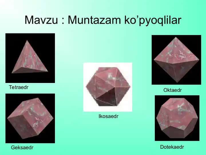 Muntazam ko’pyoqlilar